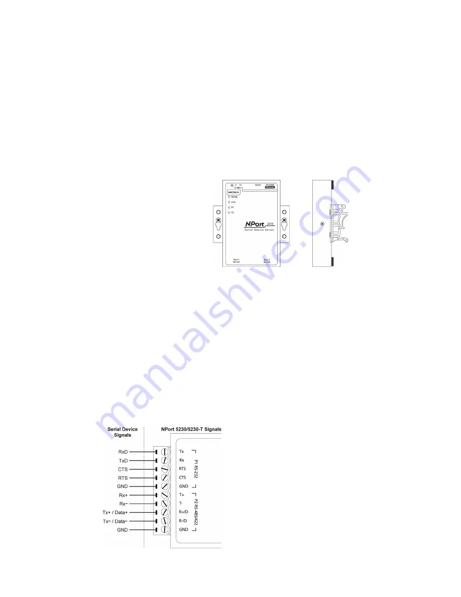 Moxa Technologies NPort 5200 Series Quick Installation Manual Download Page 4