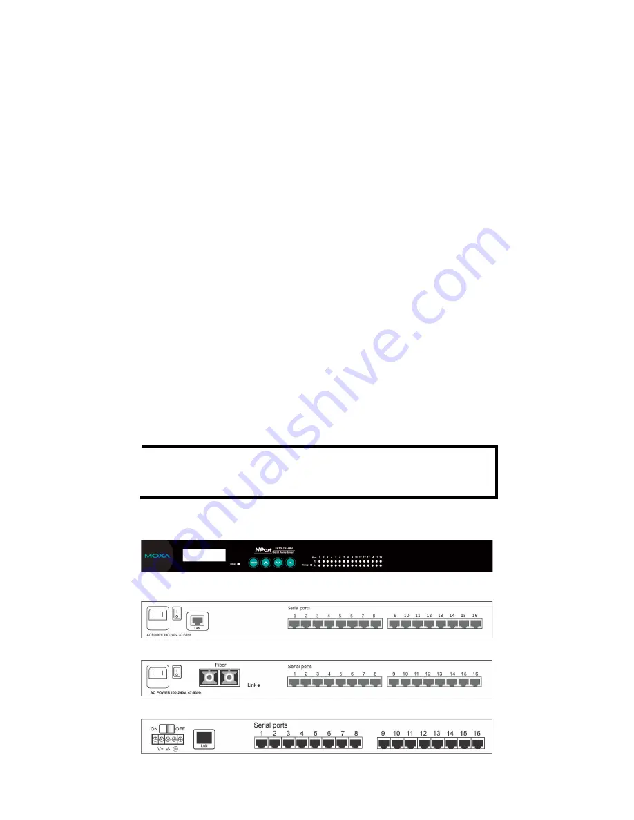 Moxa Technologies NPort 5600 Series Quick Installation Manual Download Page 2