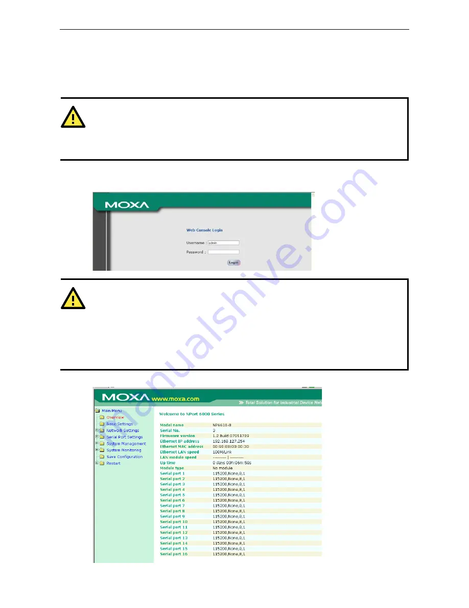 Moxa Technologies NPort 6000 Series User Manual Download Page 48