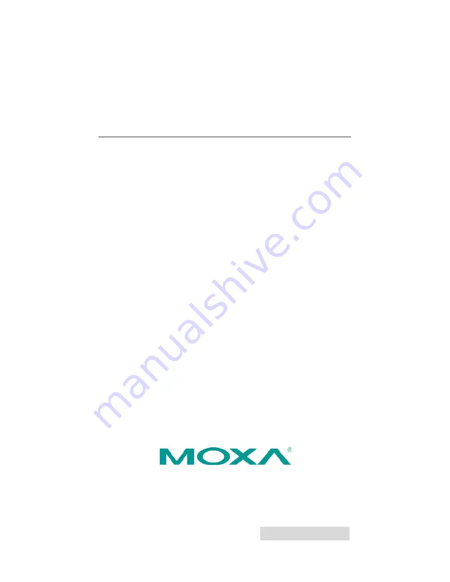 Moxa Technologies TN-5308 Installation Manual Download Page 1