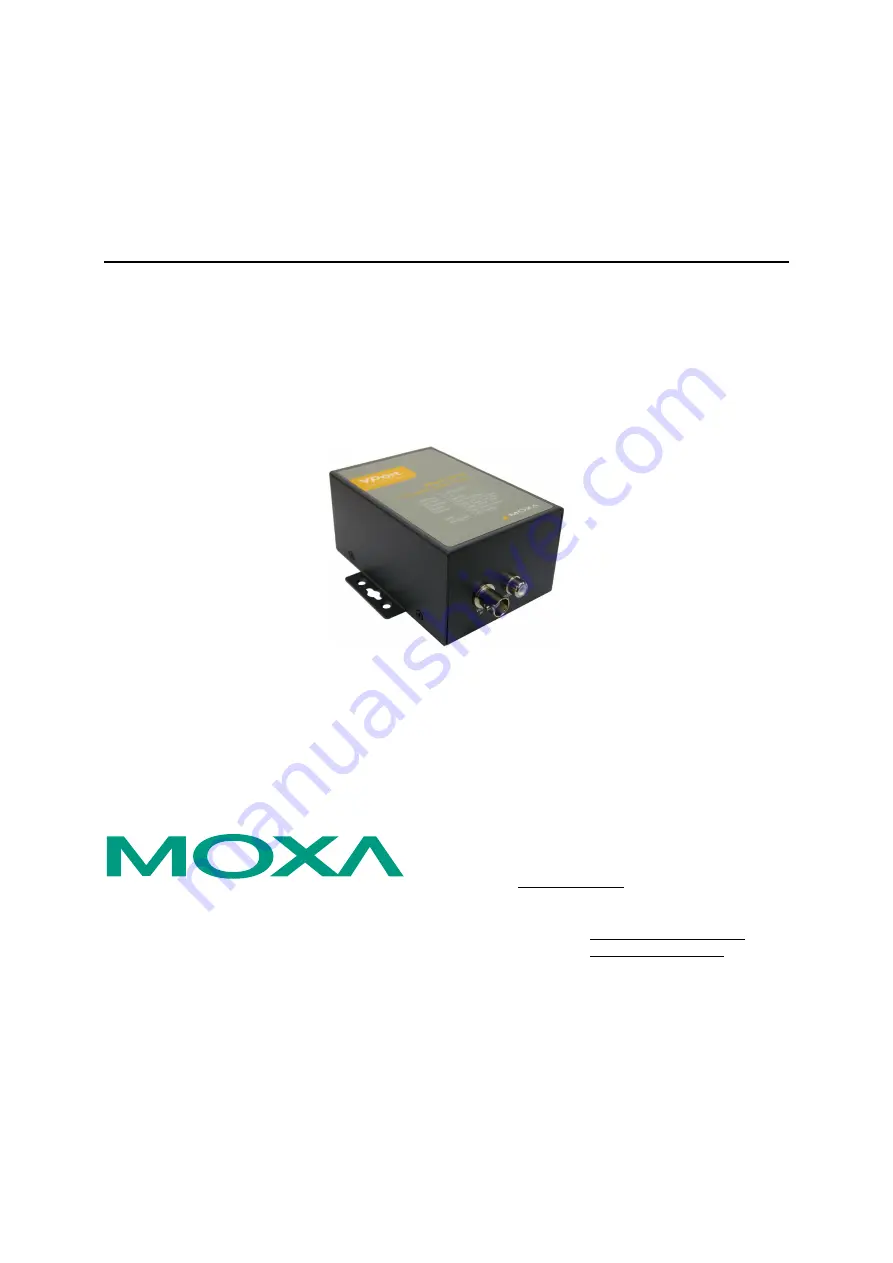 Moxa Technologies VPort 2310 Скачать руководство пользователя страница 1