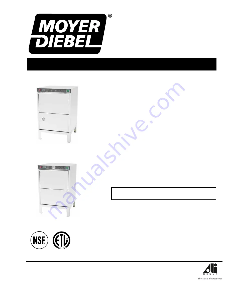 Moyer Diebel 601HTG Manual Download Page 1