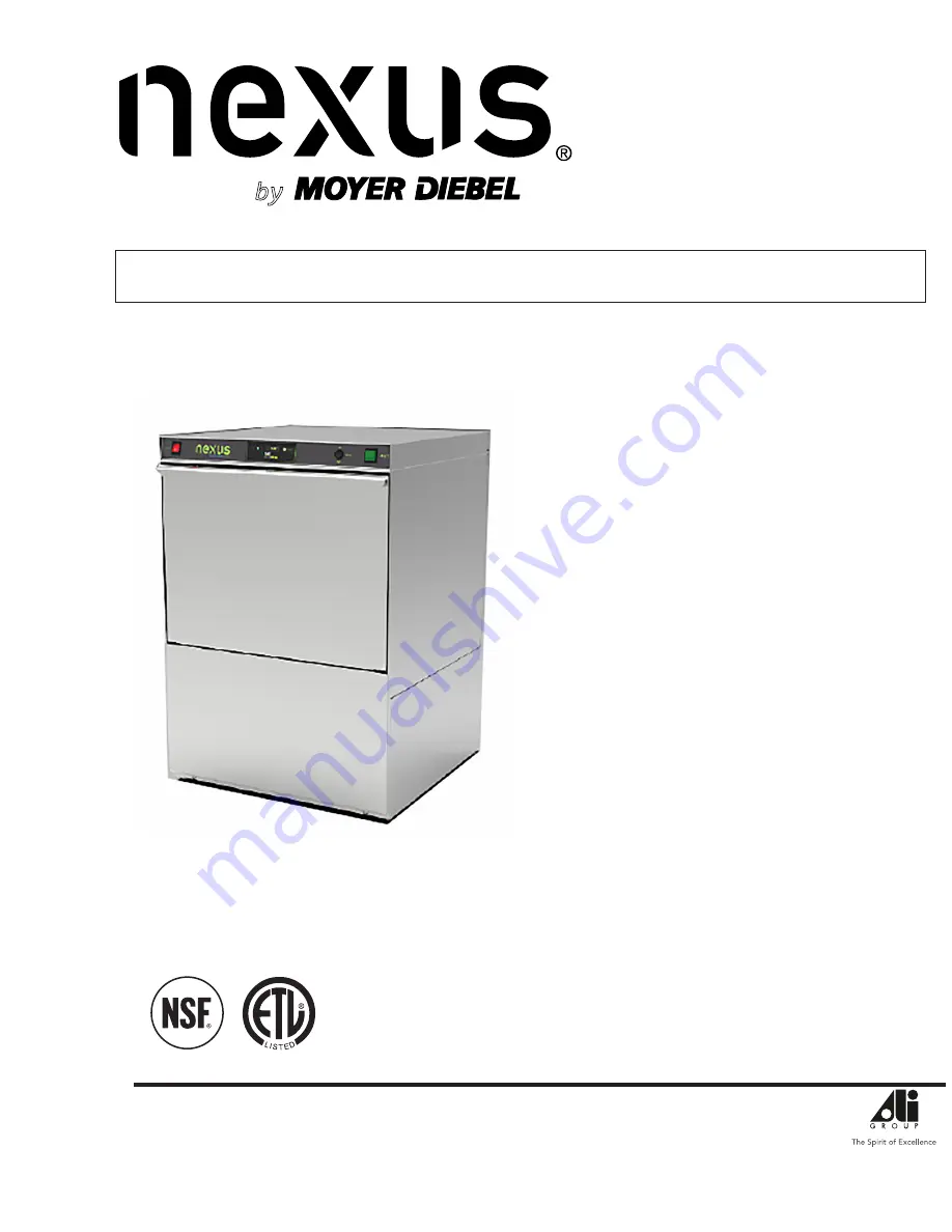 Moyer Diebel nexus N900 Installation/Operation Manual With Service Replacement Parts Download Page 1