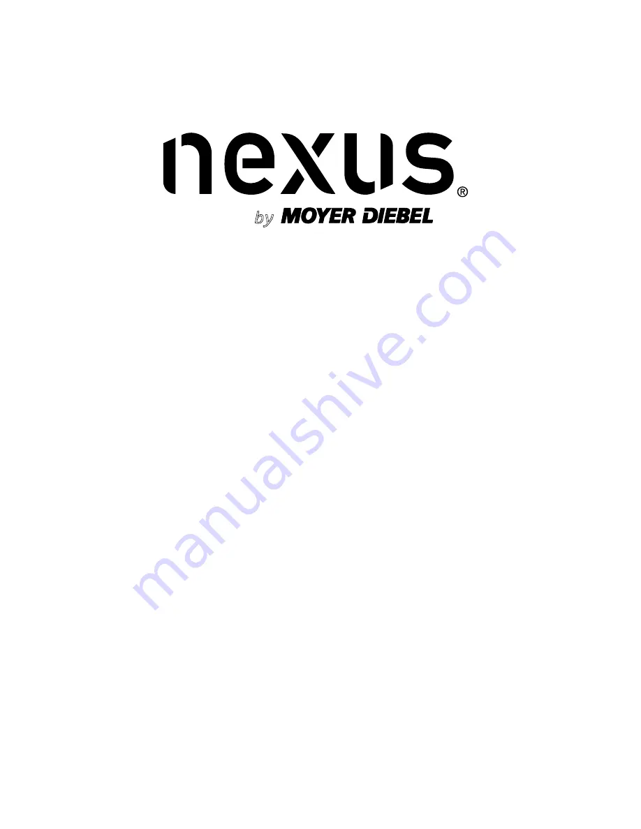 Moyer Diebel nexus N900 Installation/Operation Manual With Service Replacement Parts Download Page 3