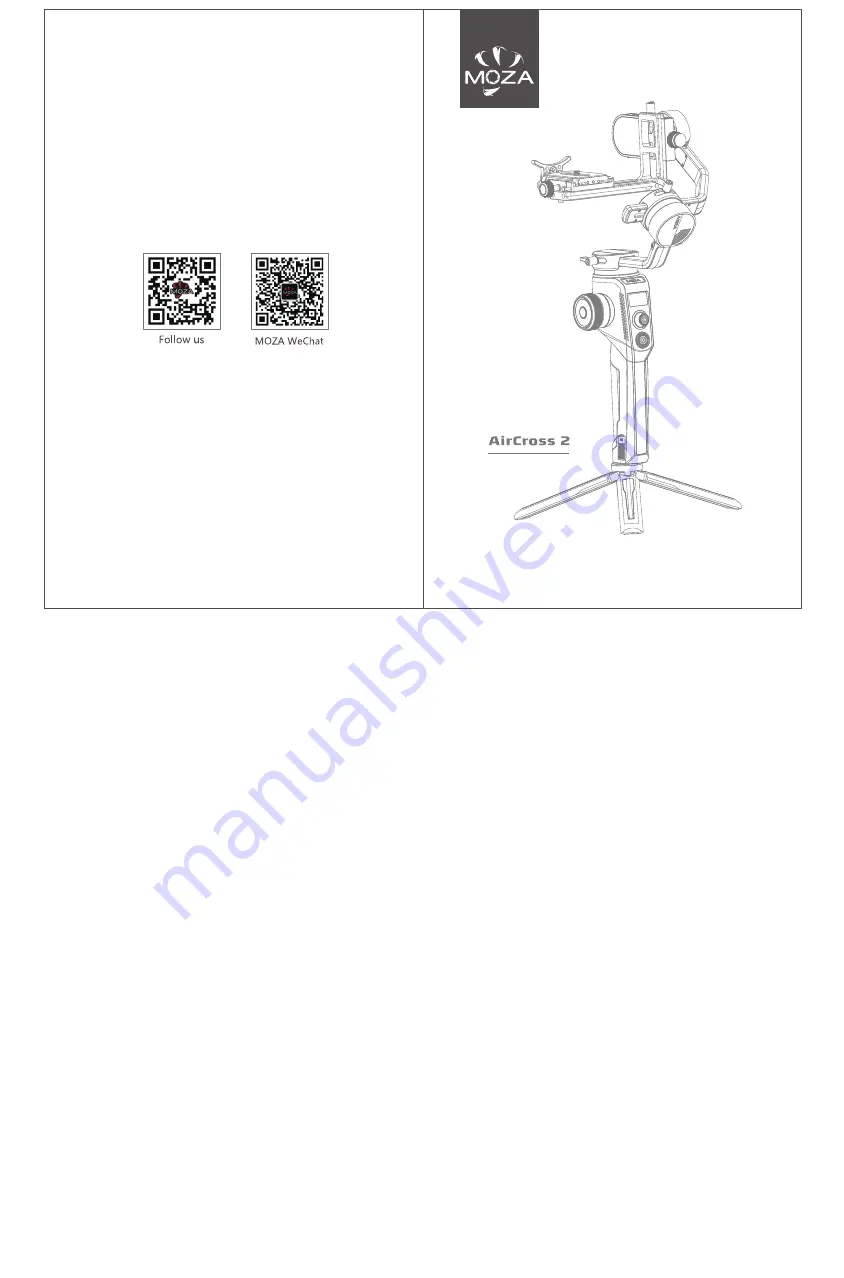 Moza AIR CROSS 2 User Manual Download Page 1