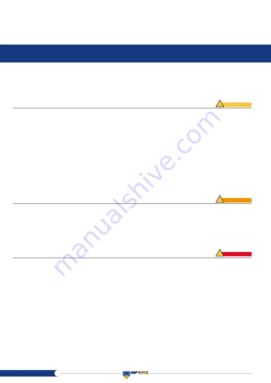 MP Filtri DEH Series Operator'S Manual Download Page 12