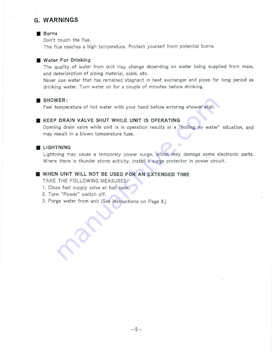 MPI KWH124 Owner'S Manual Download Page 10