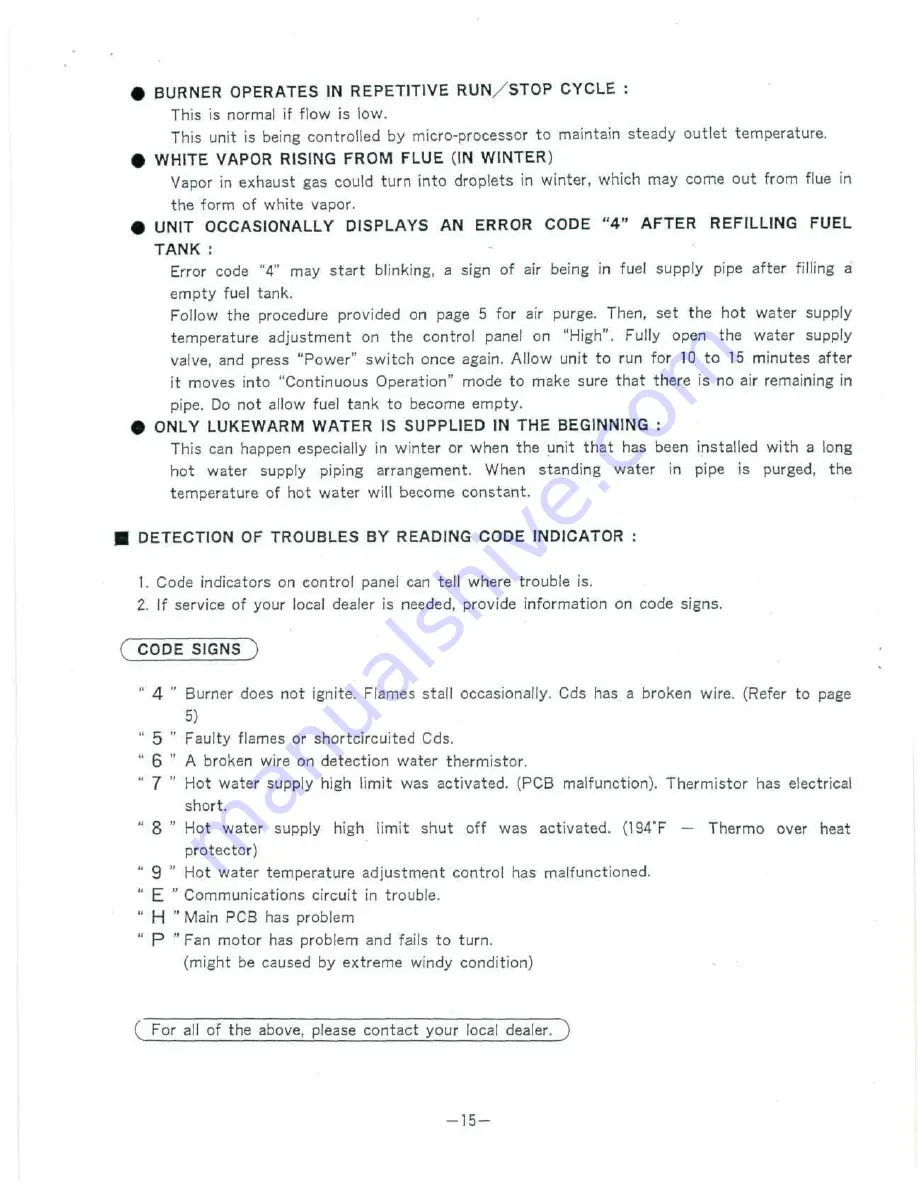 MPI KWH124 Owner'S Manual Download Page 14