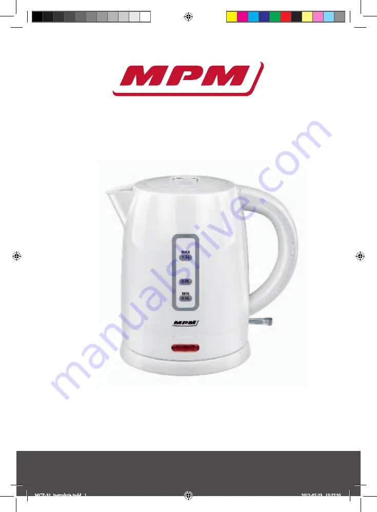 MPM MCZ-31 User Manual Download Page 1