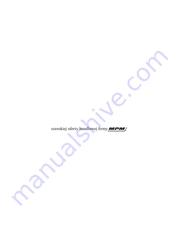 MPM MSG-02 User Manual Download Page 40