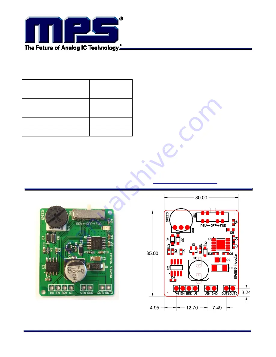 MPS EVKT6515 User Manual Download Page 1