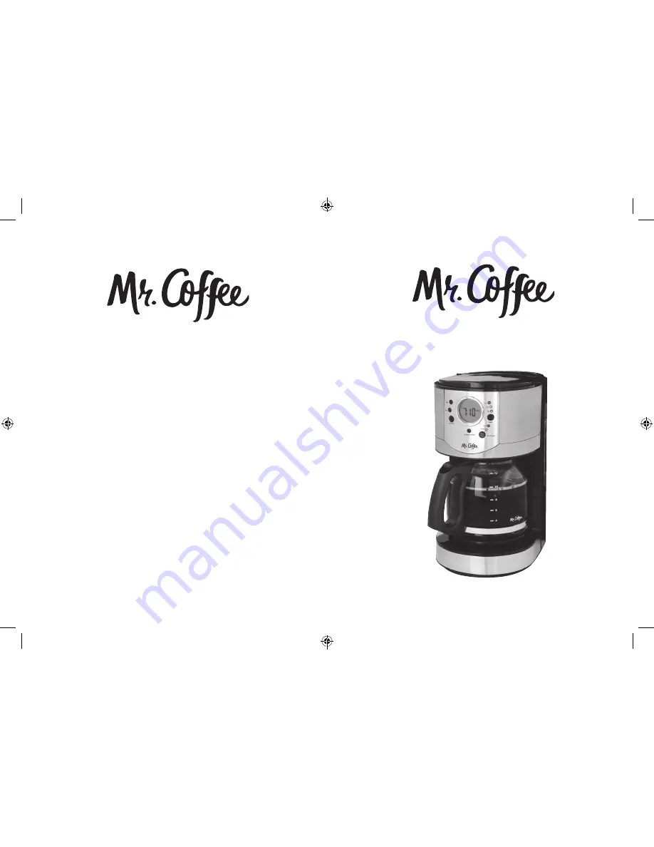 Mr. Coffee BVMC-CJX Series User Manual Download Page 1