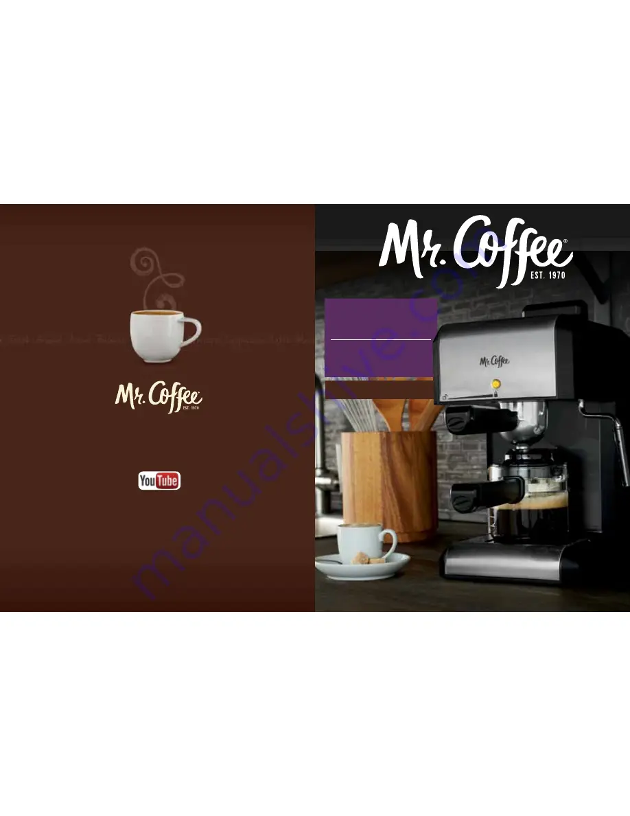 Mr. Coffee BVMC-ECM270 SERIES User Manual And  Recipe Book Download Page 1