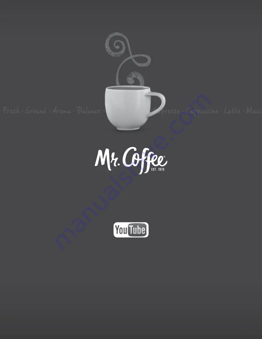 Mr. Coffee ECM170 SERIES User Manual And  Recipe Book Download Page 1