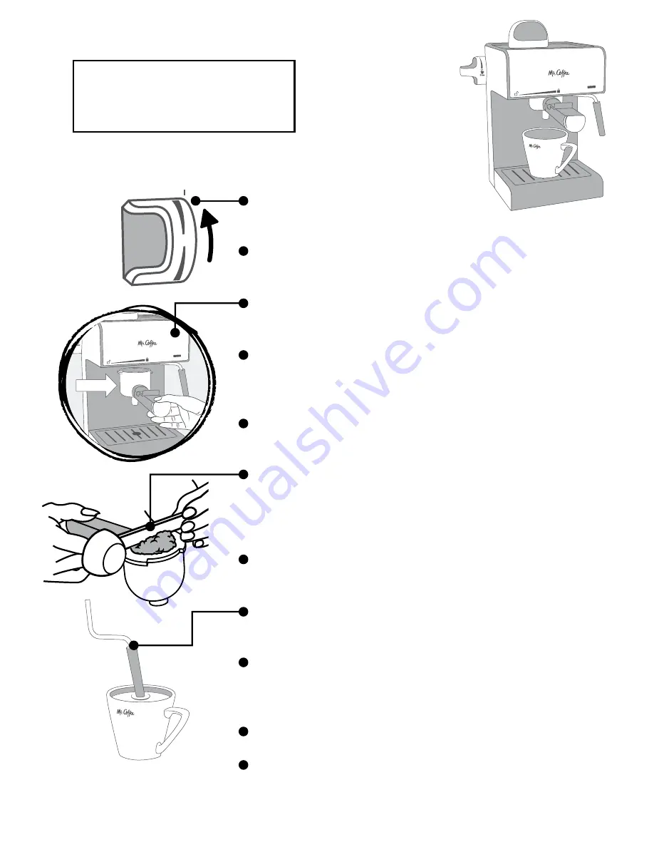 Mr. Coffee ECM170 SERIES User Manual And  Recipe Book Download Page 14