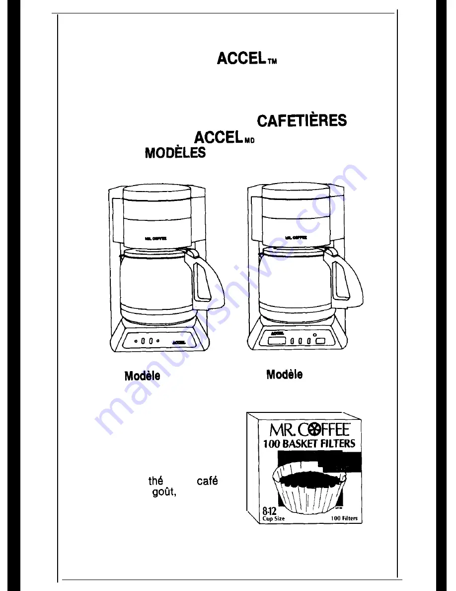 Mr. Coffee PR12A Скачать руководство пользователя страница 1