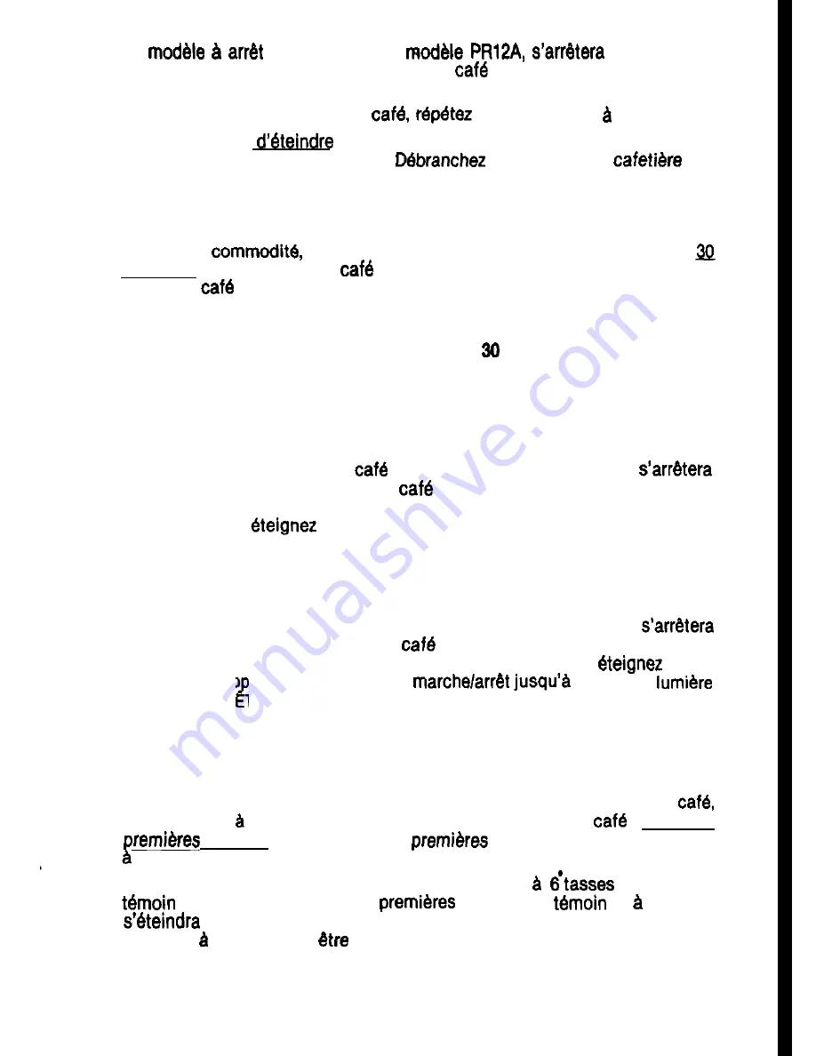 Mr. Coffee PR12A Operating Instructions Manual Download Page 20