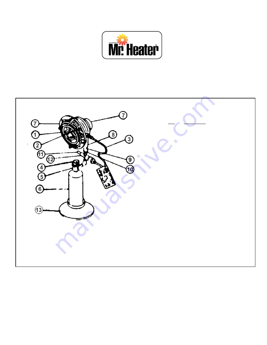 Mr. Heater MH12 Assembly And Operating Instructions Download Page 1