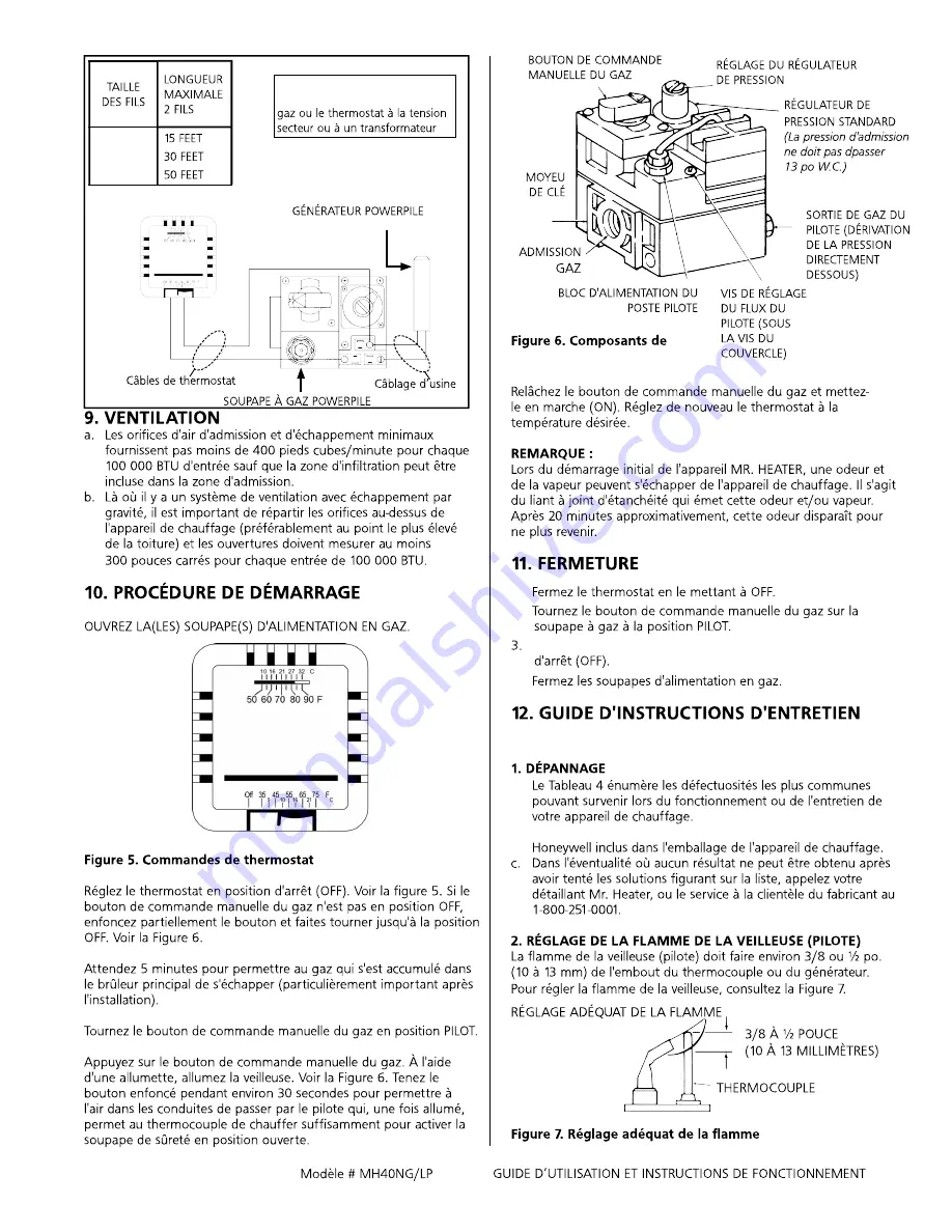 Mr. Heater MH40 NG Operating Instructions And Owner'S Manual Download Page 21