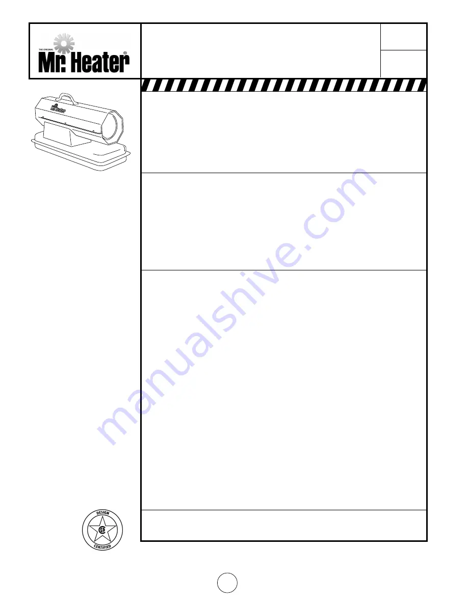 Mr. Heater MH50K Скачать руководство пользователя страница 8