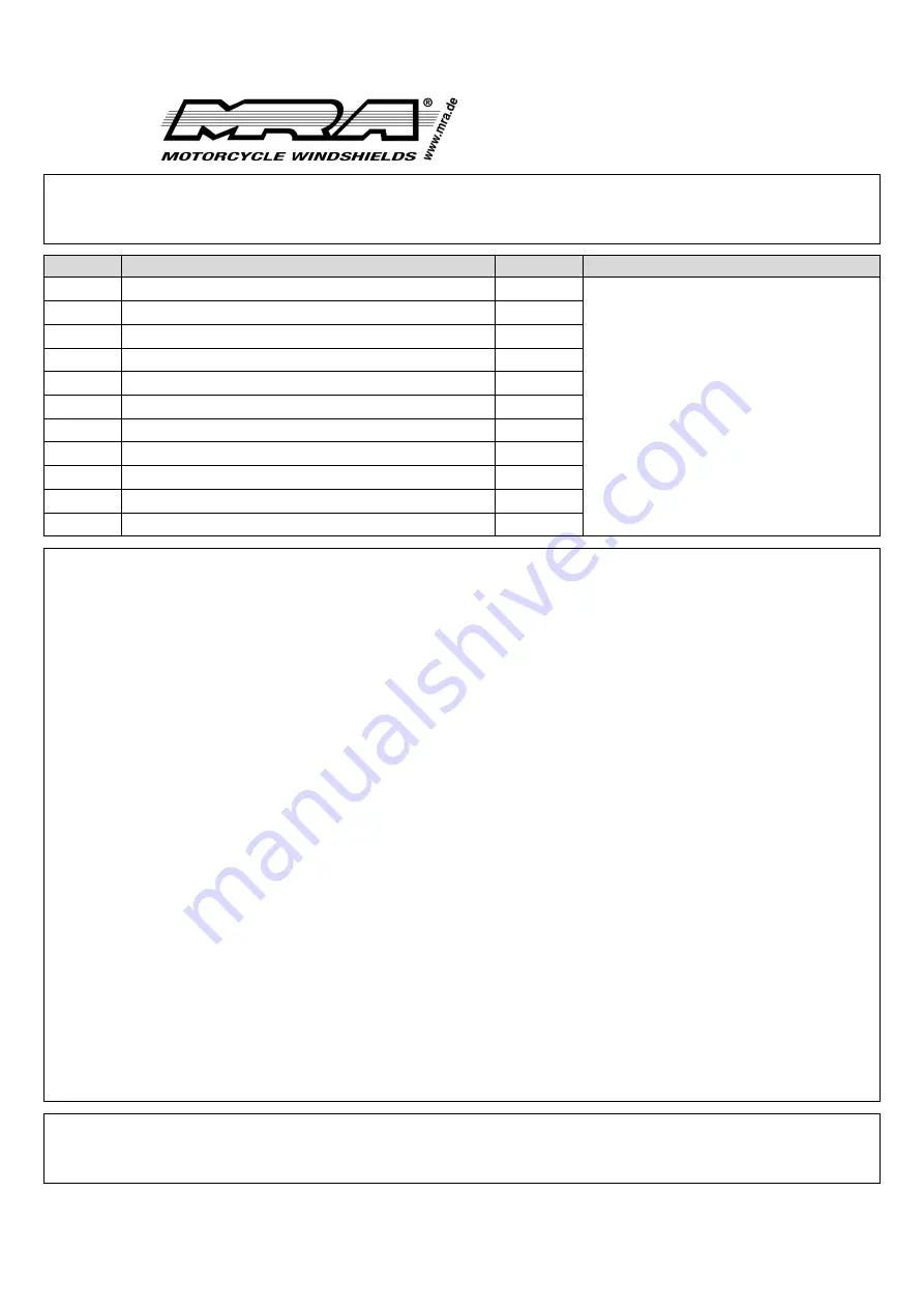 MRA 4025066148882 Mounting Instructions Download Page 2