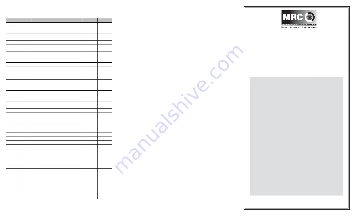 MRC 0001636 Quick Start Manual Download Page 1