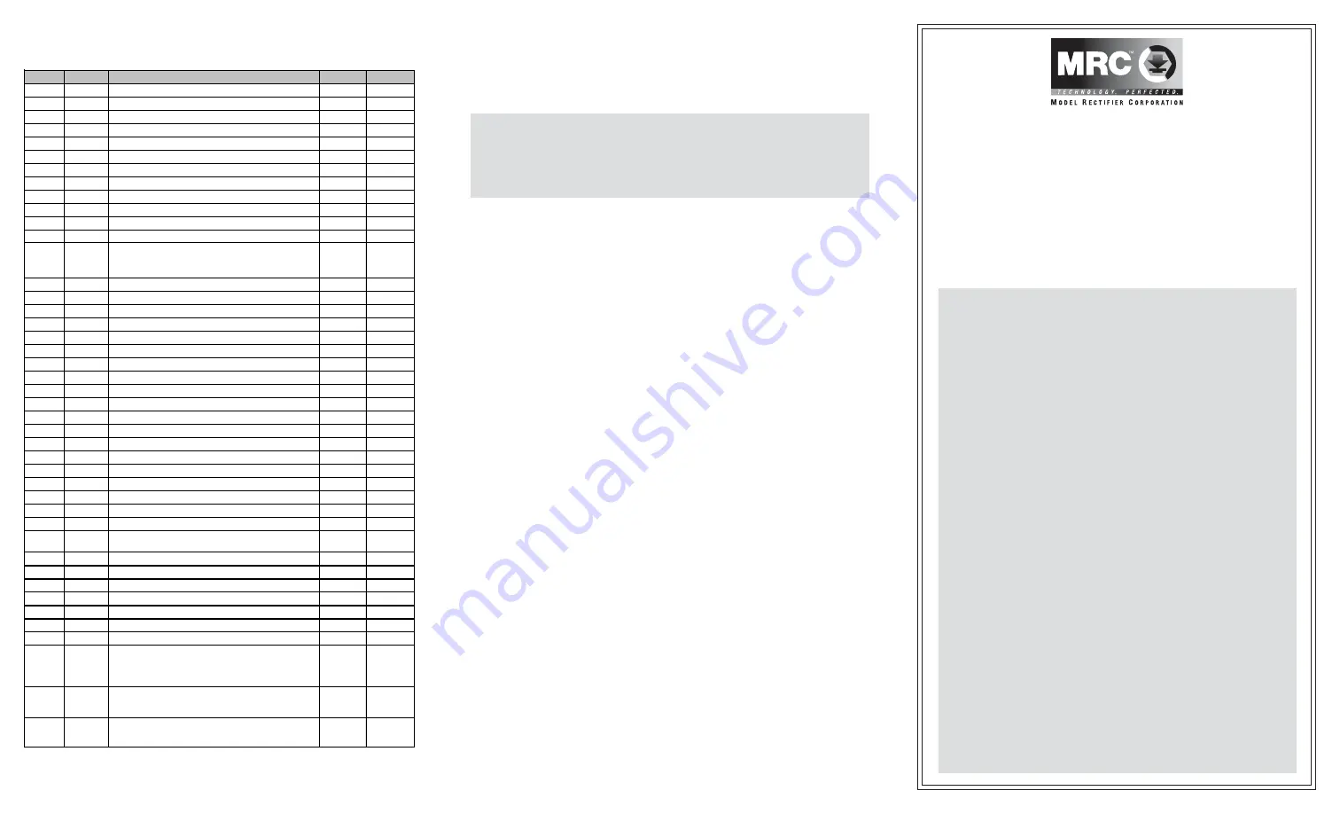 MRC 0001657 Quick Start Manual Download Page 1