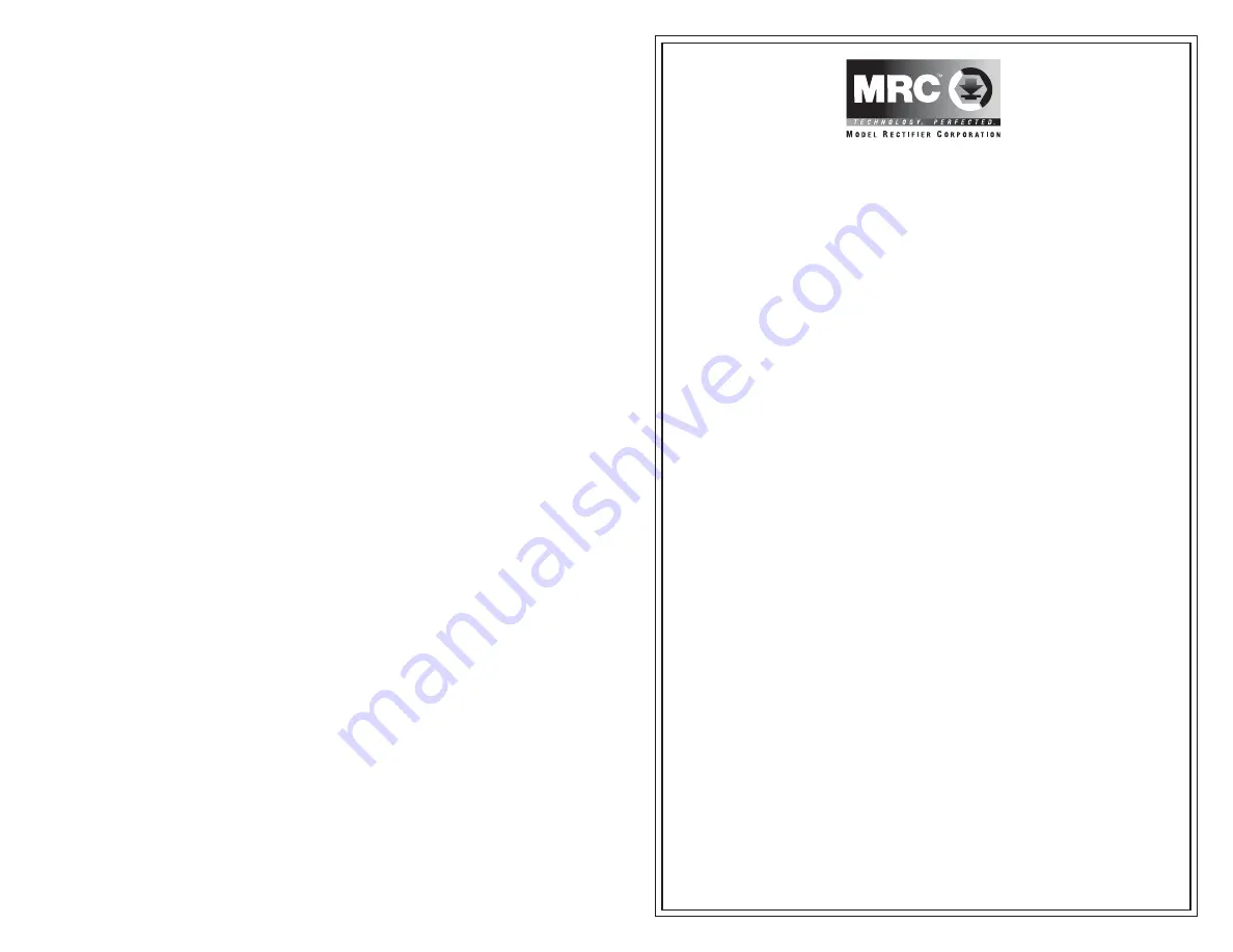 MRC 0001659 Quick Start Manual Download Page 1