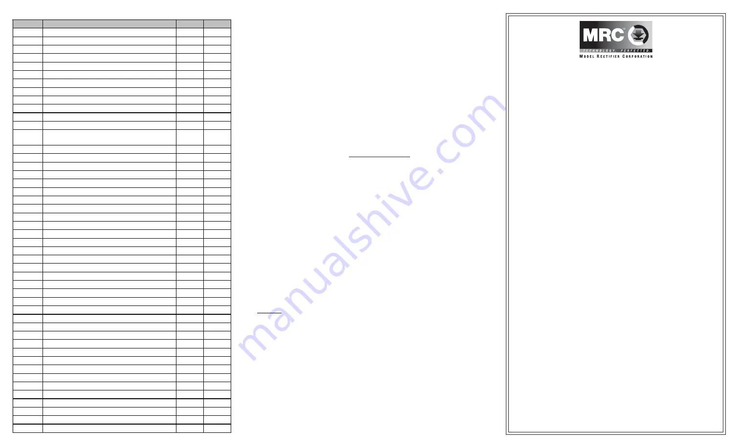 MRC 0001910 2 Quick Start Manual Download Page 1