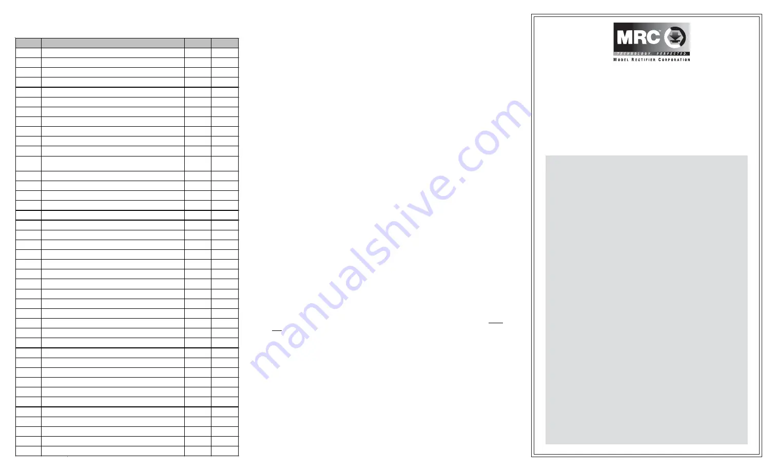 MRC 0001957 Quick Start Manual Download Page 1