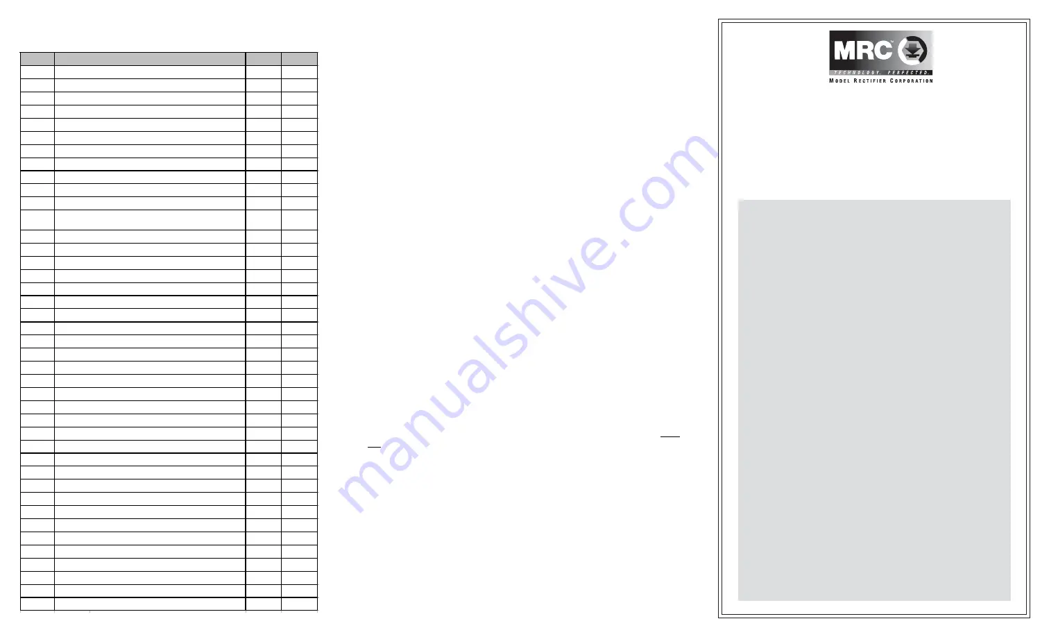 MRC 0001959 Quick Start Manual Download Page 1