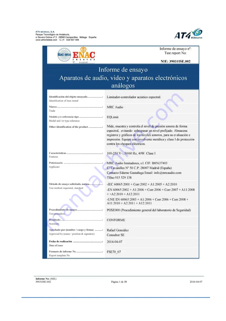 MRC EQ Limit User Manual Download Page 52