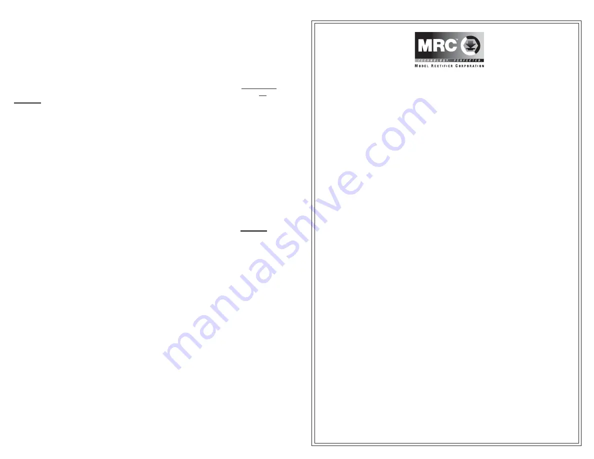 MRC SOUNDER 0001665 Скачать руководство пользователя страница 1