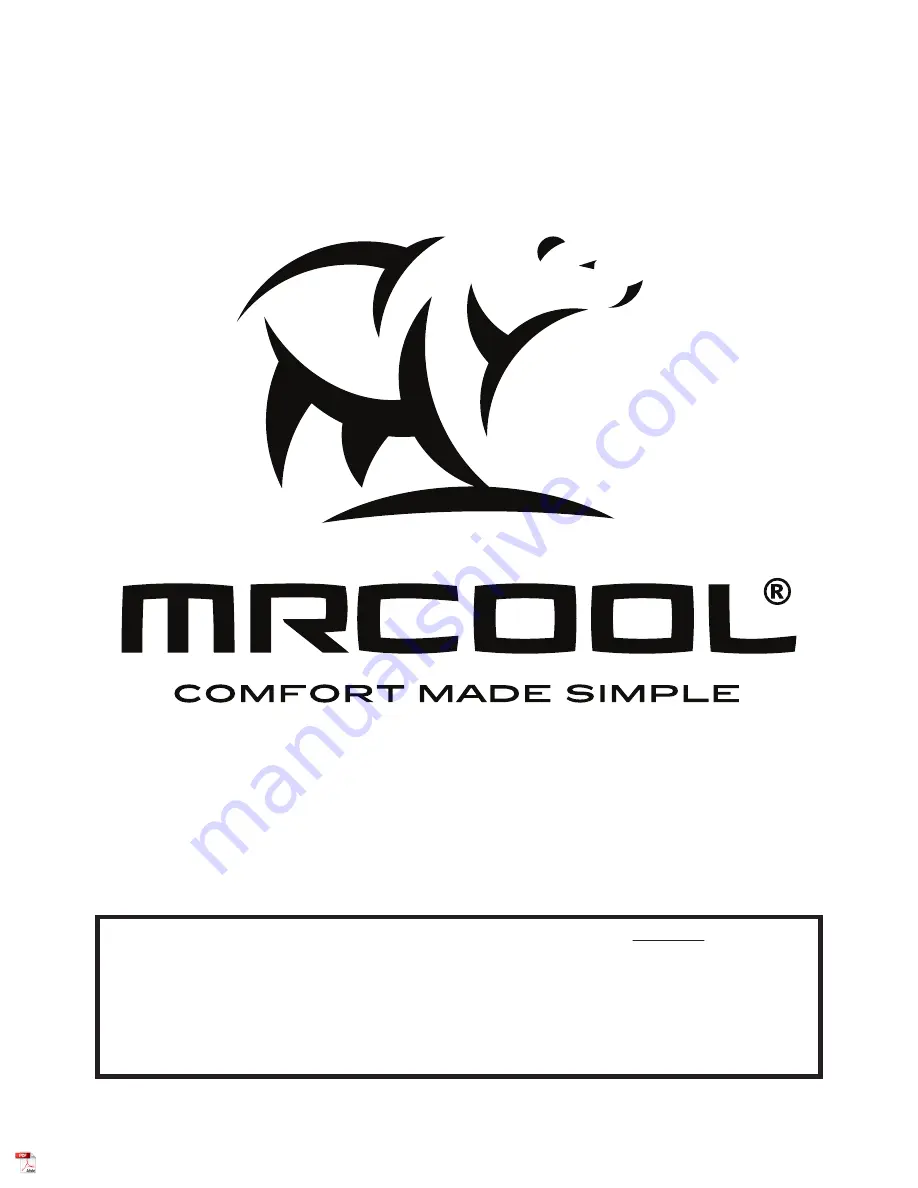 MrCool MB440A Installation Manual Download Page 1