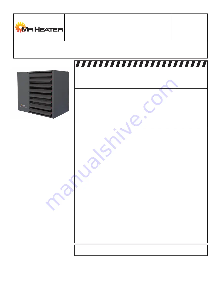 MrHeater MHU200NG Operating Instructions And Owner'S Manual Download Page 28