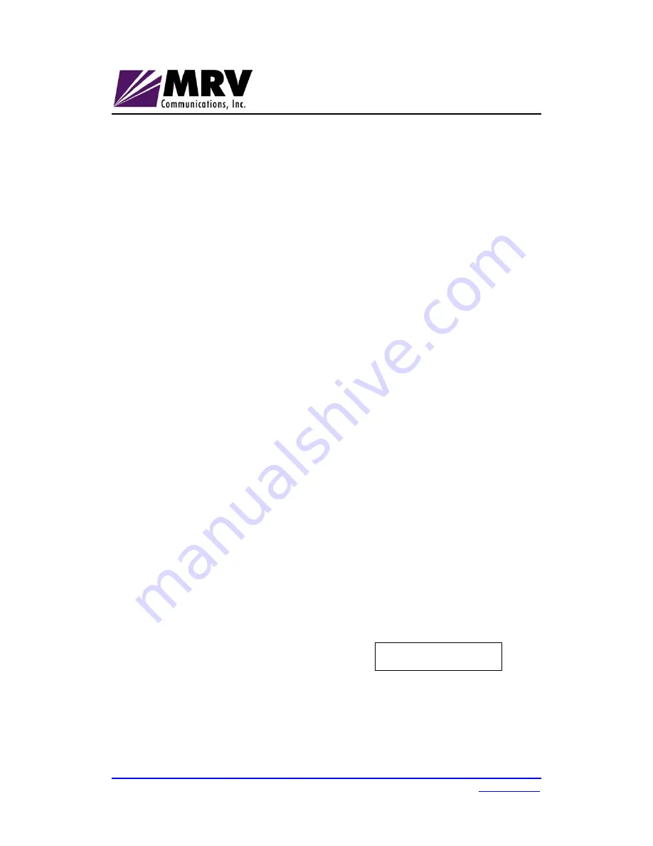 MRV Communications OptiSwitch-2400/L3 User Manual Download Page 1