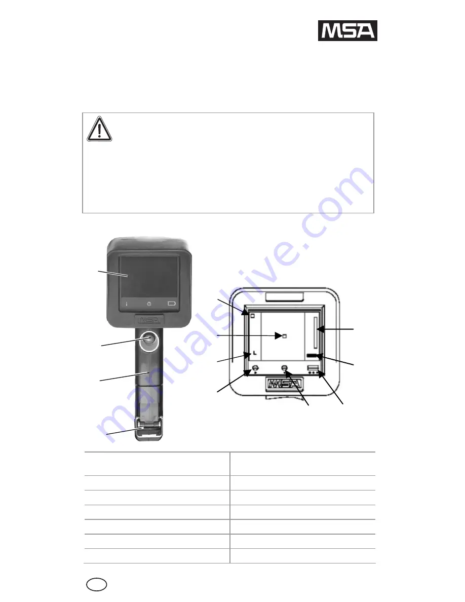 MSA Evolution 5600 Quick Start Quide Download Page 1