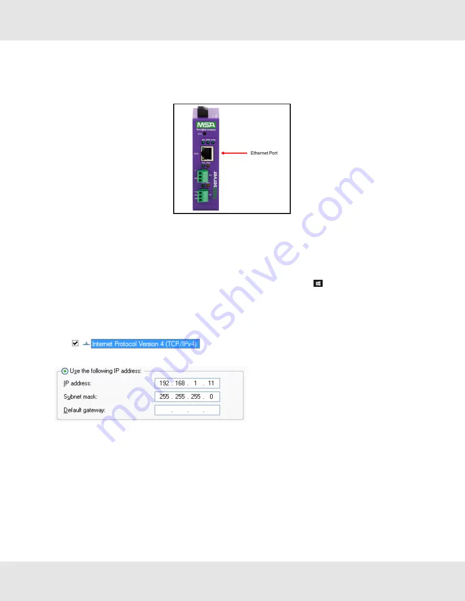 MSA fieldserver EZ Series Operating Manual Download Page 13