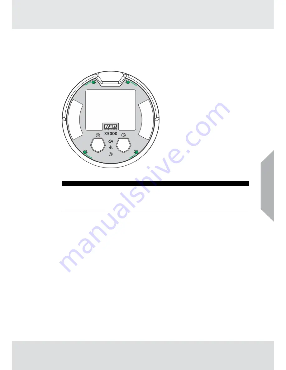 MSA TG5000 Operating Manual Download Page 18