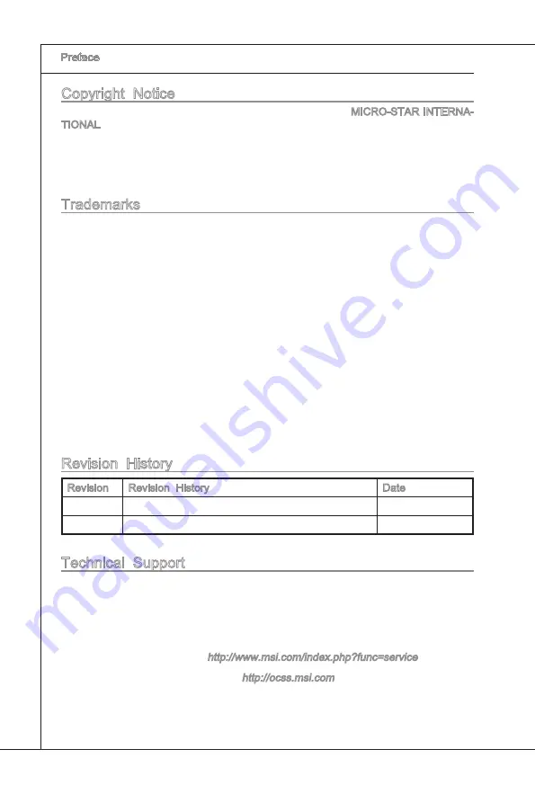 MSI 780GT-E63 Series Manual Download Page 2