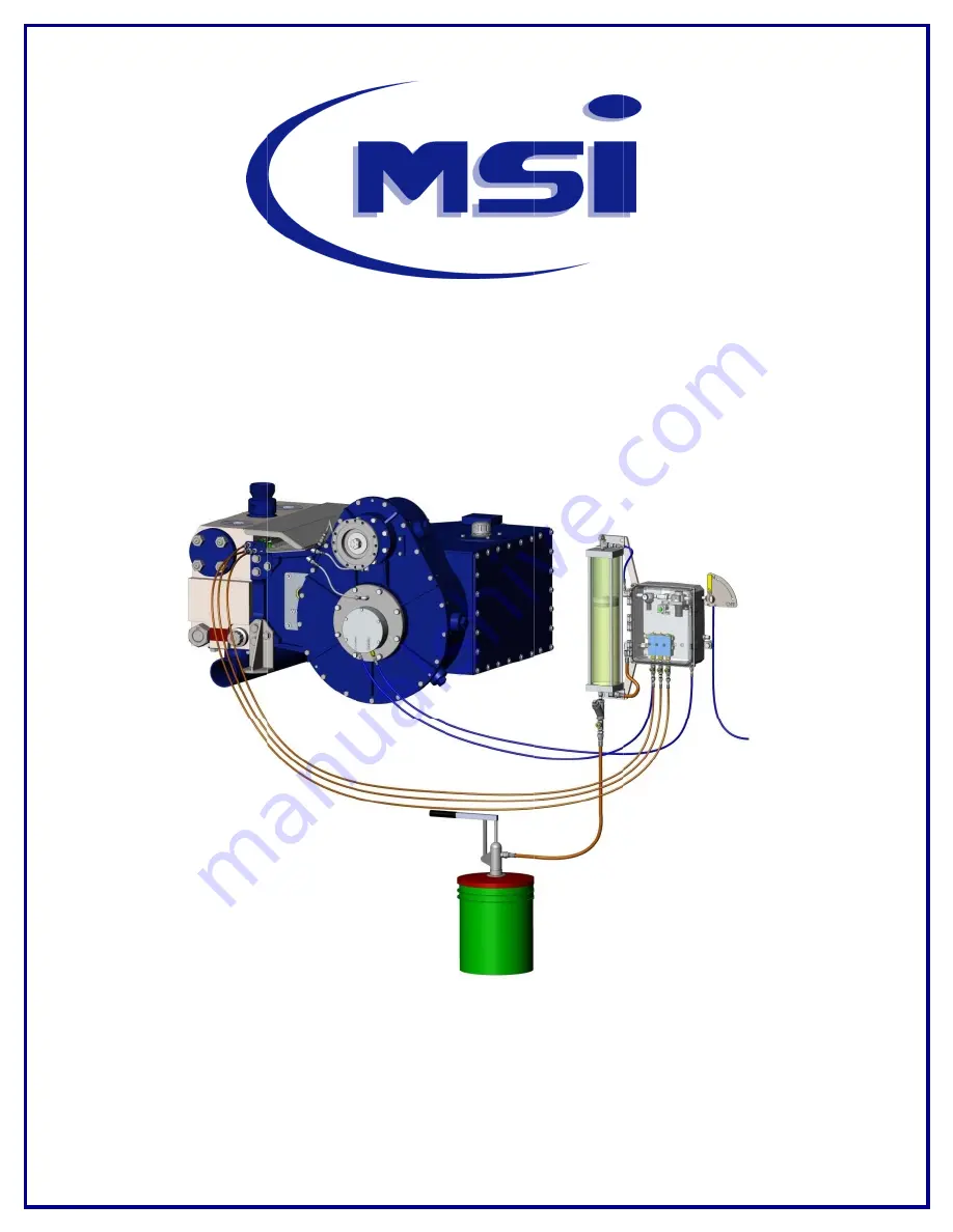 MSI Auto-Lube Technical Manual Download Page 1