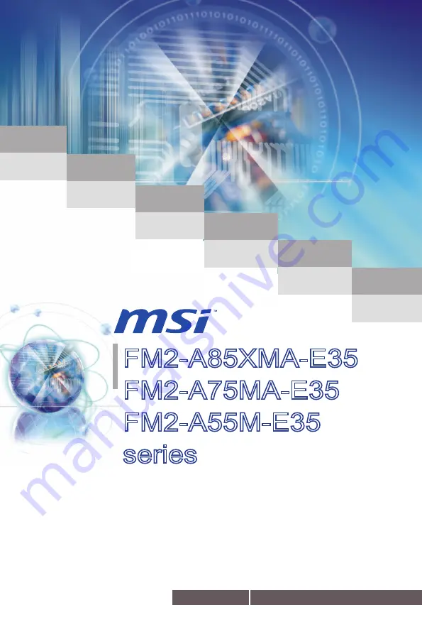 MSI FM2-A55M-E35 series Manual Download Page 1