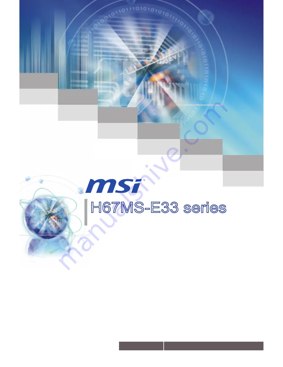 MSI H67MS-E33 series User Manual Download Page 1