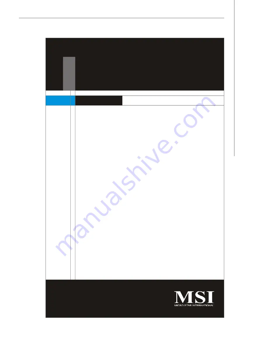 MSI MS-9801 User Manual Download Page 9