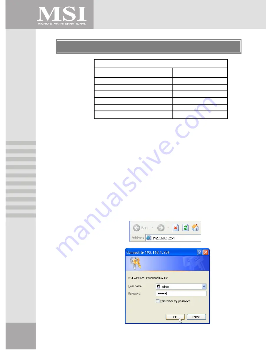 MSI RG-54G3 User Manual Download Page 21