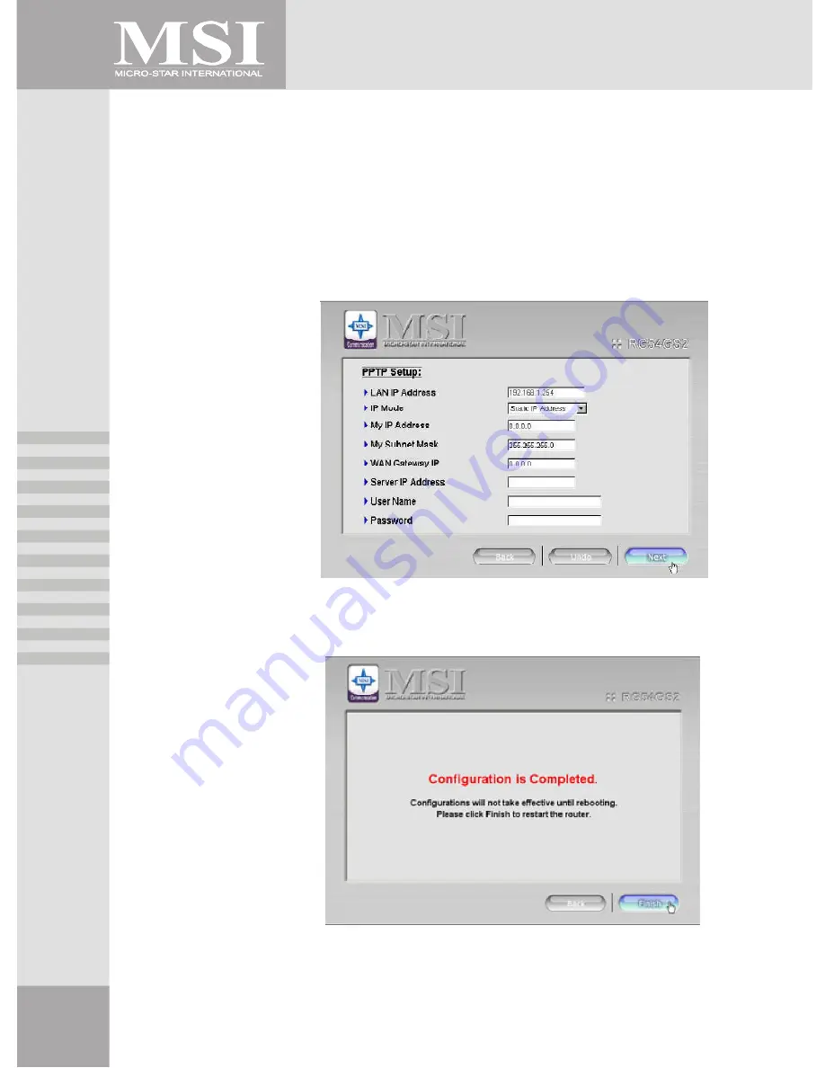 MSI RG54GS2 User Manual Download Page 12