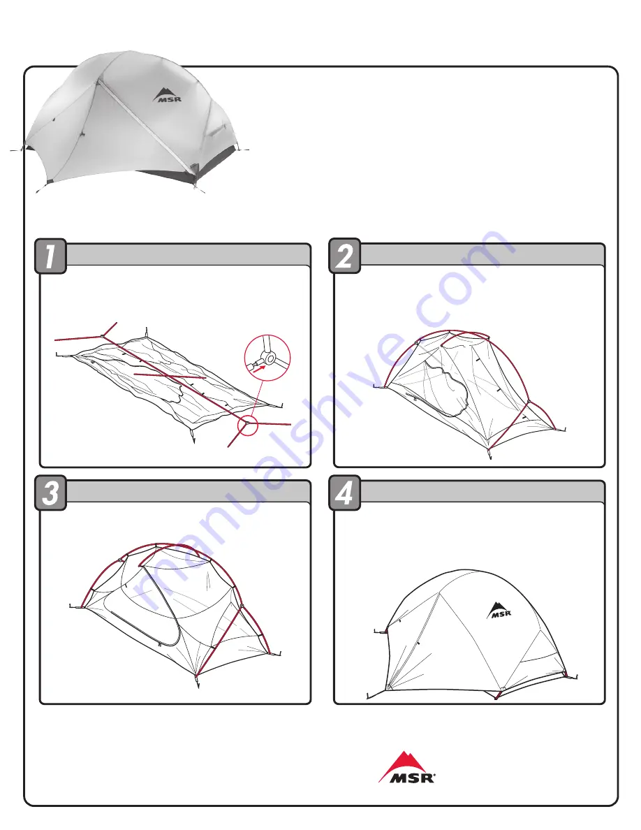 MSR HUBBA HUBBA NX Assembly Instructions Download Page 1