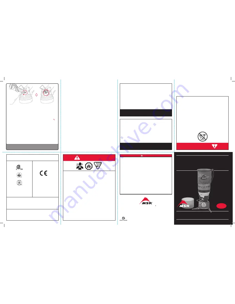 MSR WINDBOILER Instruction Manual Download Page 1