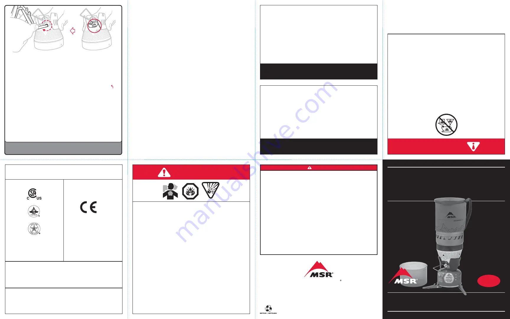 MSR Windburner Instruction Manual Download Page 1