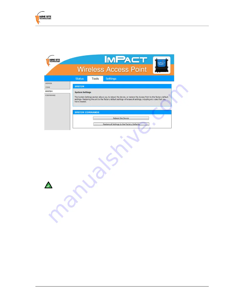 MST ImPact WAP User Manual Download Page 37